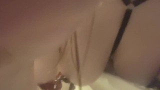 【ぽっちゃり女子の過激お風呂オナニー】エロ下着を身につけたまま角オナ&シャワーオナニー